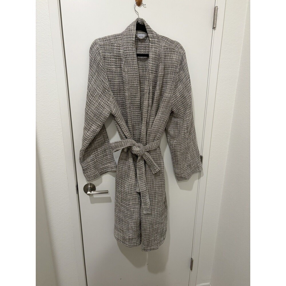 Parachute Gray Cotton Muslin Gauze Spa Robe Relax Loungewear XL